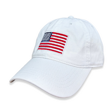 Load image into Gallery viewer, American Flag Hat (White)