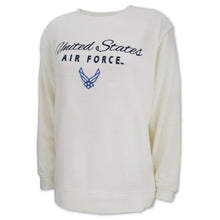Load image into Gallery viewer, United States Air Force Wings Oversized Cozy Crew (Oatmeal)