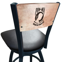 Load image into Gallery viewer, POW/MIA Swivel Stool with Laser Engraved Back