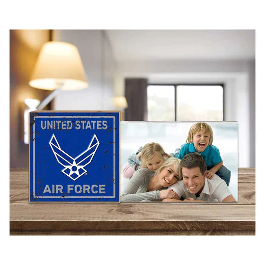 Air Force Faux Rusted Floating Picture Frame*
