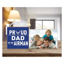 Load image into Gallery viewer, Air Force Floating Picture Frame Military Proud Dad*