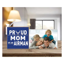 Load image into Gallery viewer, Air Force Floating Picture Frame Military Proud Mom*