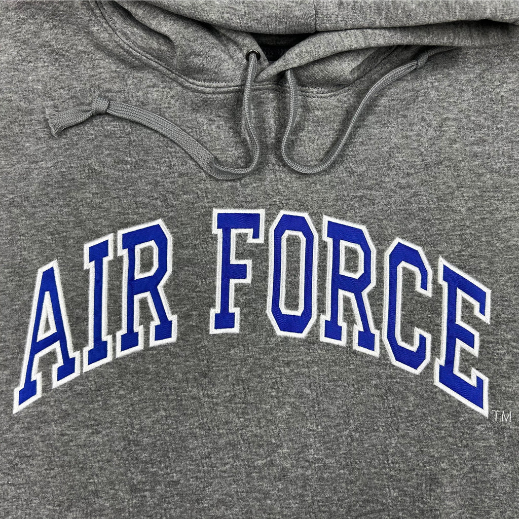 Air Force Embroidered Pullover Hoodie Sweatshirt (Grey)