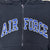 Air Force Embroidered Full Zip Hoodie Sweatshirt (Navy)