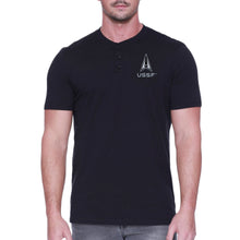 Load image into Gallery viewer, Space Force Delta Mens Henley T-Shirt