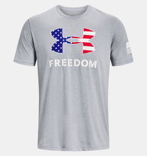 Load image into Gallery viewer, Under Armour New Freedom Logo T-Shirt (Grey)