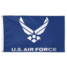 Load image into Gallery viewer, Air Force Wings Double Sided Embroidered Flag (Royal)(3&#39;X5&#39;)