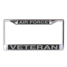 Load image into Gallery viewer, Air Force Veteran License Plate Frame