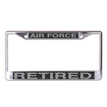 Load image into Gallery viewer, Air Force Retired License Plate Frame