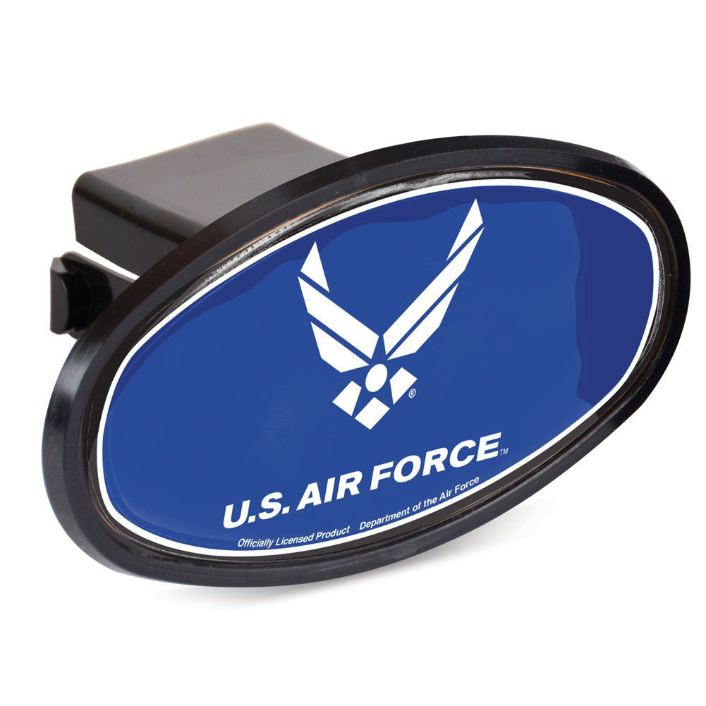U.S. Air Force Oval 2" Hitch Cover (Black/Royal)