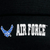 Air Force Wings Emblem Cuffed Knit Beanie (Black)