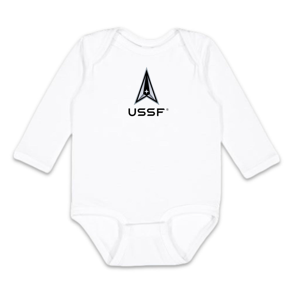 Space Force Delta Infant Long Sleeve Bodysuit