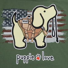 Load image into Gallery viewer, Military Working Pup Puppie Love Long Sleeve T-Shirt (OD Green)
