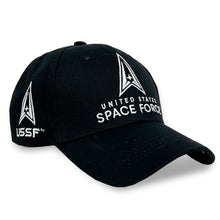 Load image into Gallery viewer, United States Space Force Logo Hat (Black)