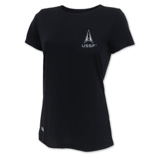 Load image into Gallery viewer, Space Force Delta Ladies Under Armour Tac Tech T-Shirt (Black)