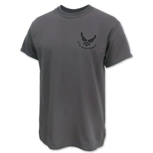 Load image into Gallery viewer, United States Air Force Fly Fight Win Camo T-Shirt (Charcoal)