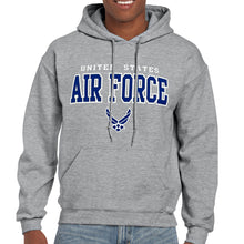 Load image into Gallery viewer, United States Air Force Block Wings Hood (Grey)