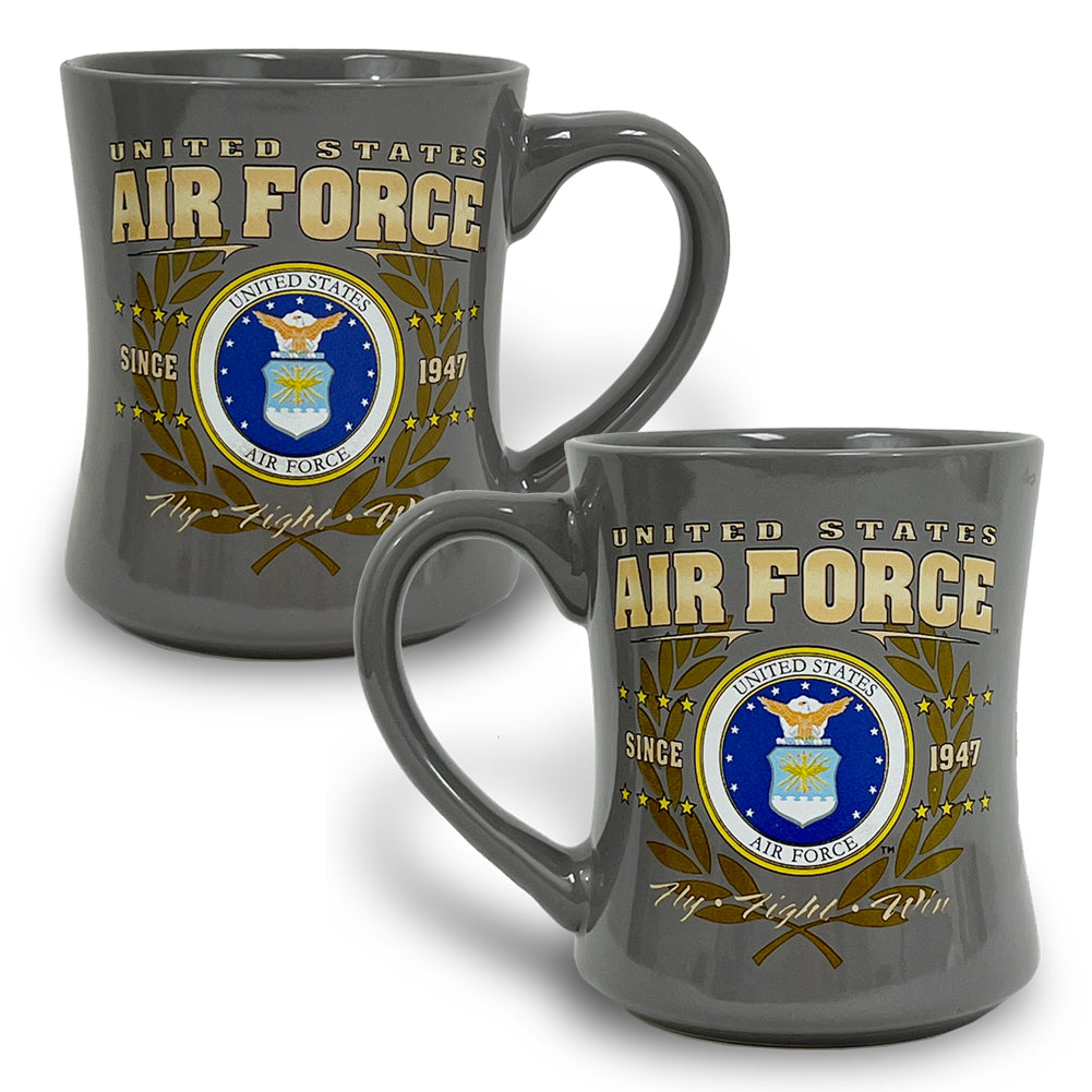 United States Air Force Fly Fight Win Mug (Grey)
