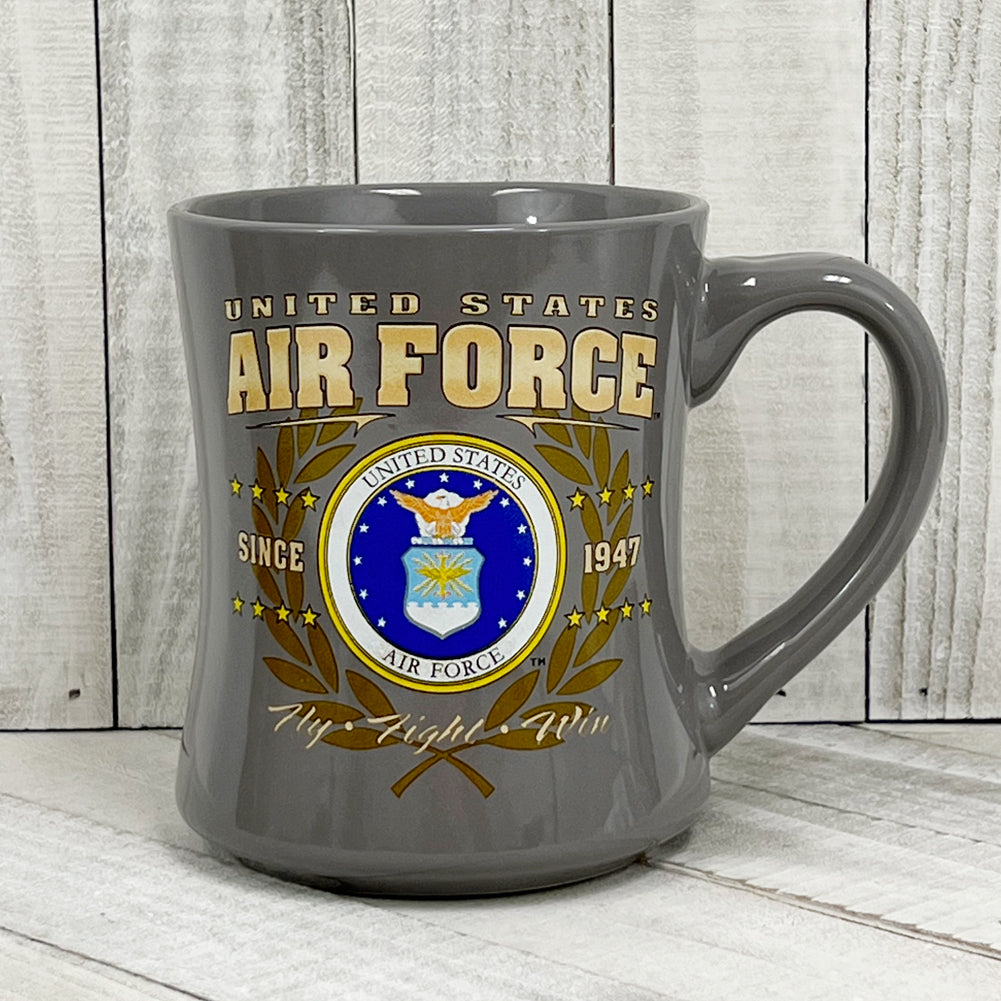 United States Air Force Fly Fight Win Mug (Grey)