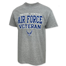 Load image into Gallery viewer, United States Air Force Veteran Wings T-Shirt (Grey)