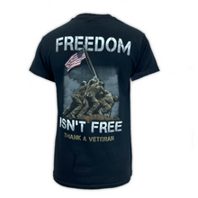 Load image into Gallery viewer, Freedom Isn&#39;t Free Thank A Veteran T-Shirt (Black)