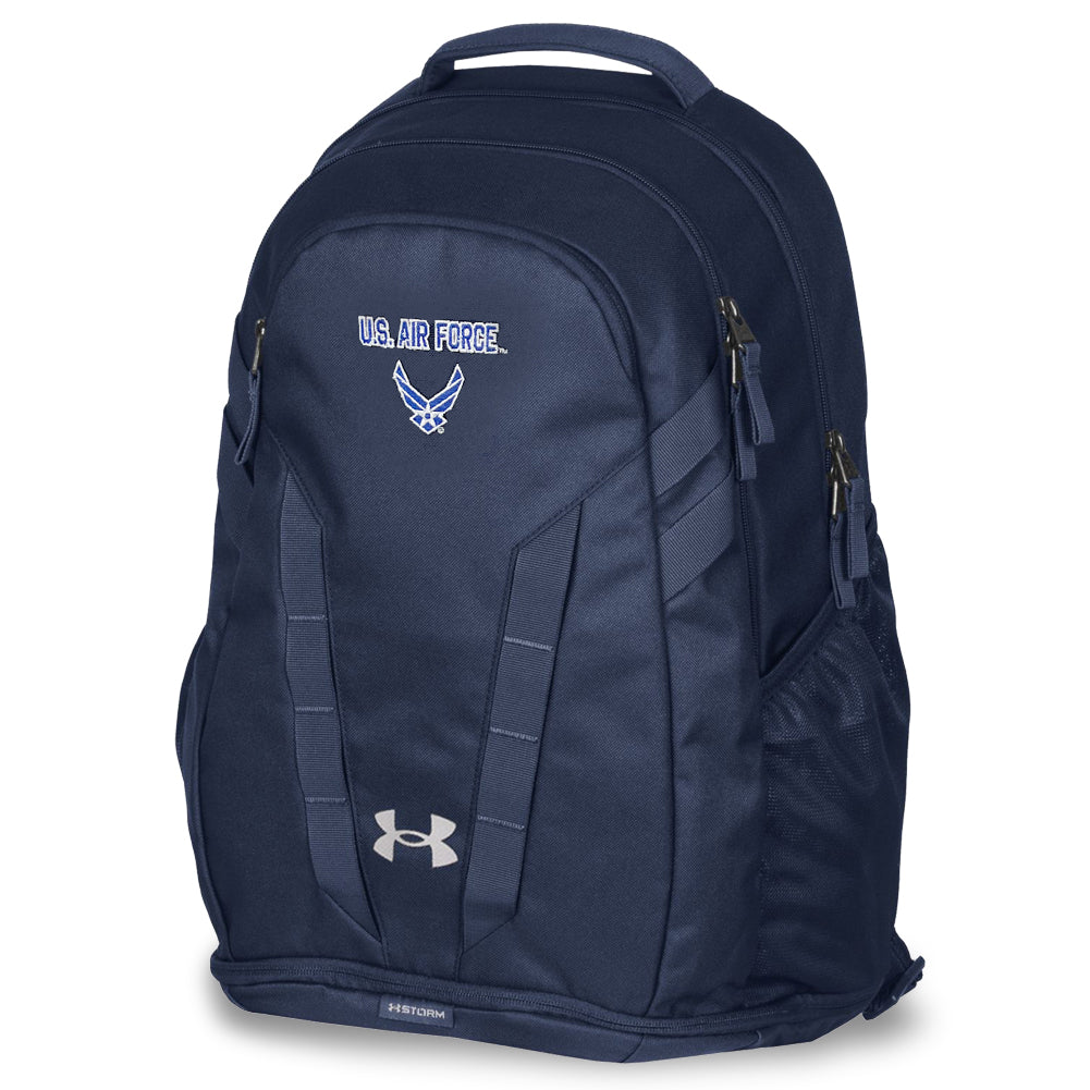 Light Af Backpack U.S. Air Force Wings Under Armour Hustle 5.0 Backpack (Navy) – Air ...