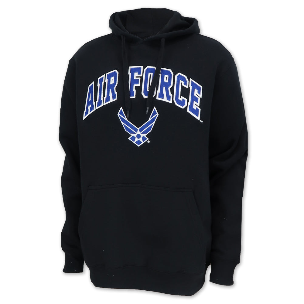 Air Force Wings Tackle Twill Fleece Hood (Black)