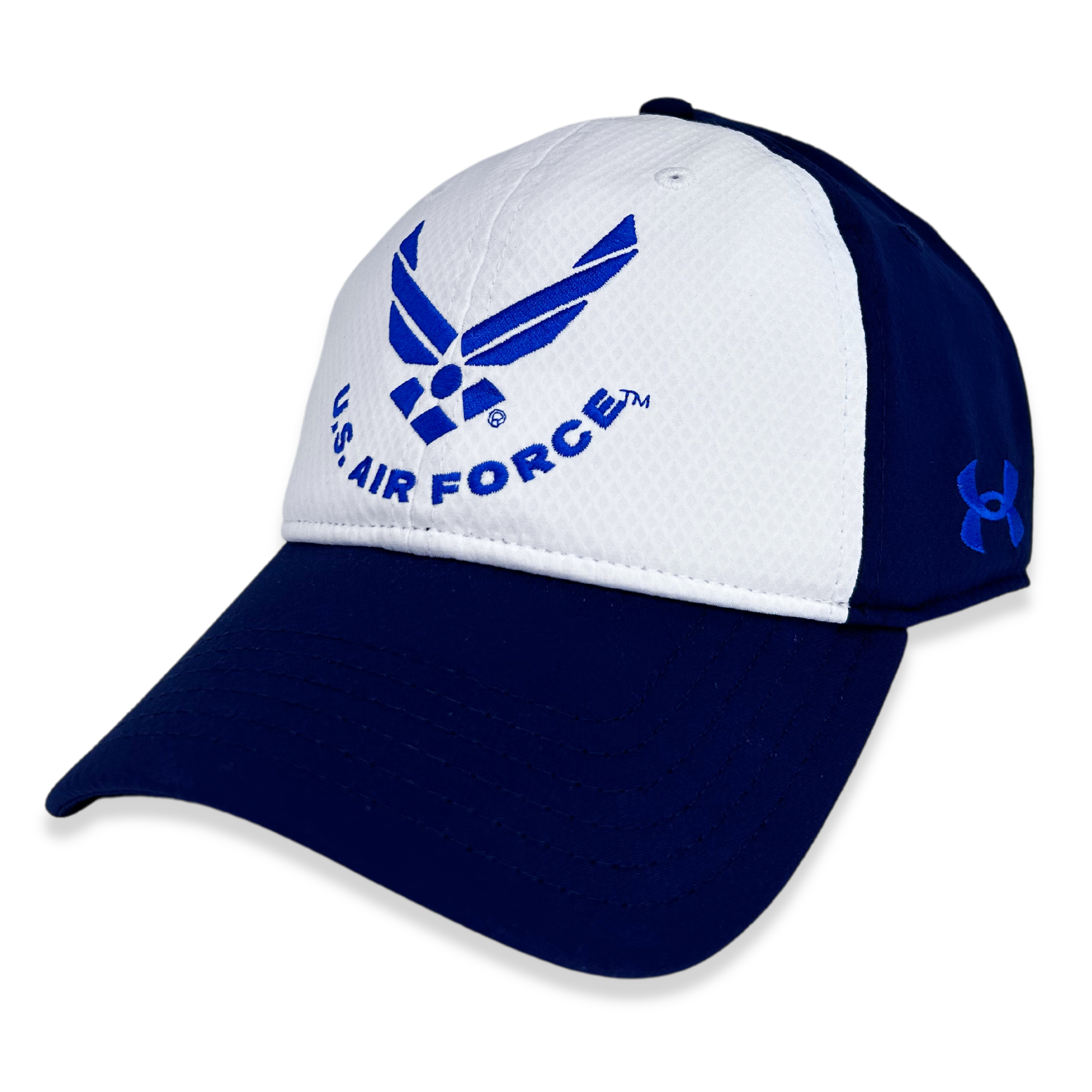 United States Air Force Under Armour Zone Adjustable Hat White