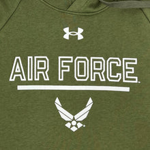 Load image into Gallery viewer, U.S. Air Force Wings Under Armour All Day Fleece Hood (OD Green)