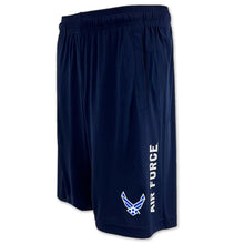 Load image into Gallery viewer, Air Force Wings Under Armour Duo Tech Shorts (Navy)