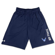 Load image into Gallery viewer, Air Force Wings Under Armour Duo Tech Shorts (Navy)
