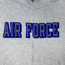 Load image into Gallery viewer, Air Force Ladies Under Armour Distressed Fleece Full Zip (Grey)