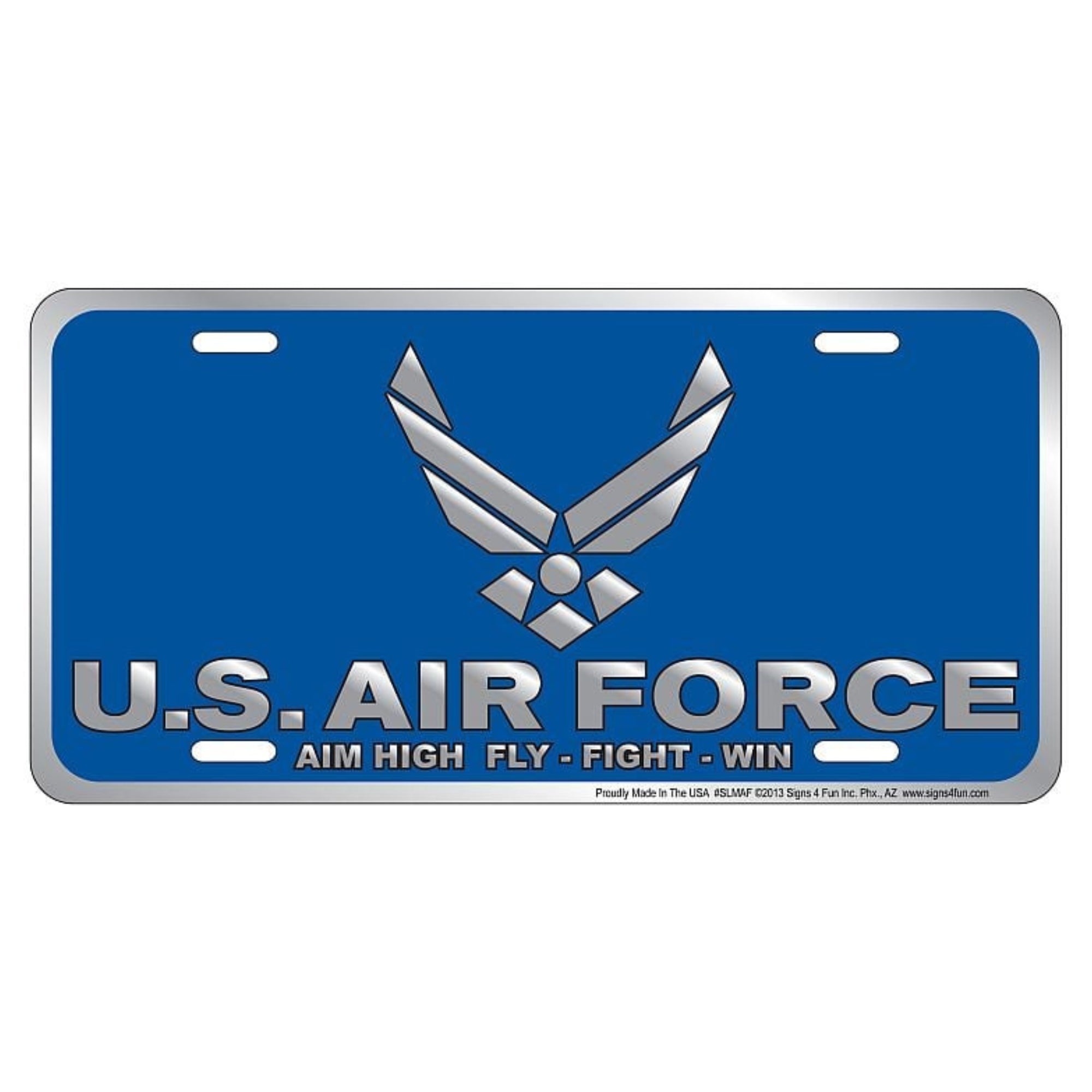 Air Force Aim High Fly Fight Win License Plate