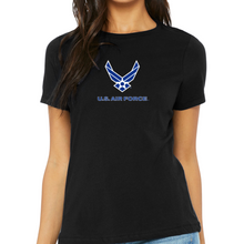 Load image into Gallery viewer, Air Force Ladies Wings Logo T-Shirt
