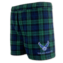 Load image into Gallery viewer, Air Force Wings Logo Flannel Shorts (Blackwatch)