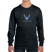 Load image into Gallery viewer, Air Force Youth Wings Logo Long Sleeve T-Shirt