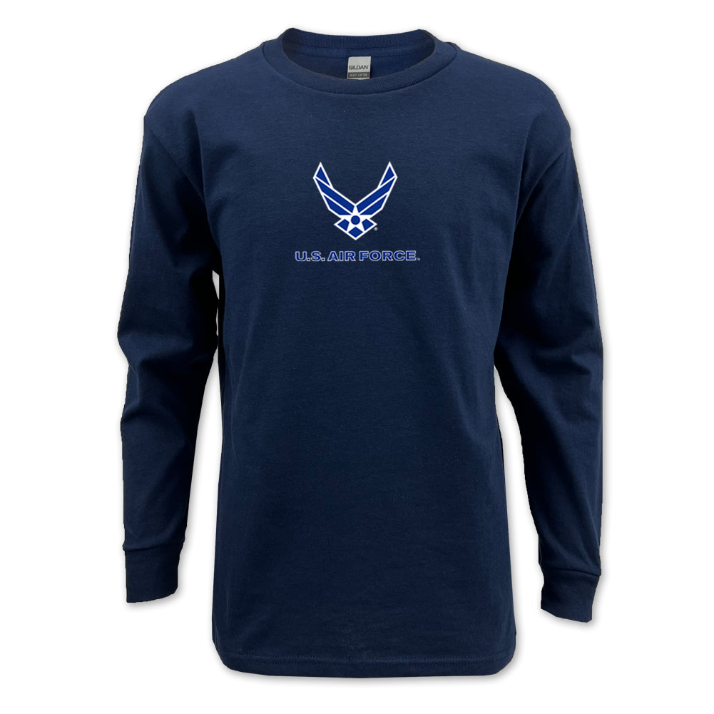 Air Force Youth Wings Logo Long Sleeve T-Shirt