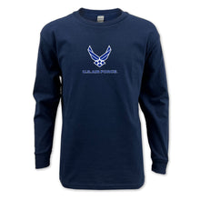 Load image into Gallery viewer, Air Force Youth Wings Logo Long Sleeve T-Shirt