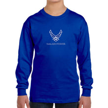 Load image into Gallery viewer, Air Force Youth Wings Logo Long Sleeve T-Shirt