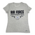 Air Force Ladies Under Armour Fly Fight Win T-Shirt (Silver Heather)