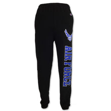 Load image into Gallery viewer, AIR FORCE CHAMPION FLEECE BANDED SWEATPANTS (BLACK) 1