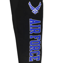 Load image into Gallery viewer, AIR FORCE CHAMPION FLEECE BANDED SWEATPANTS (BLACK) 2