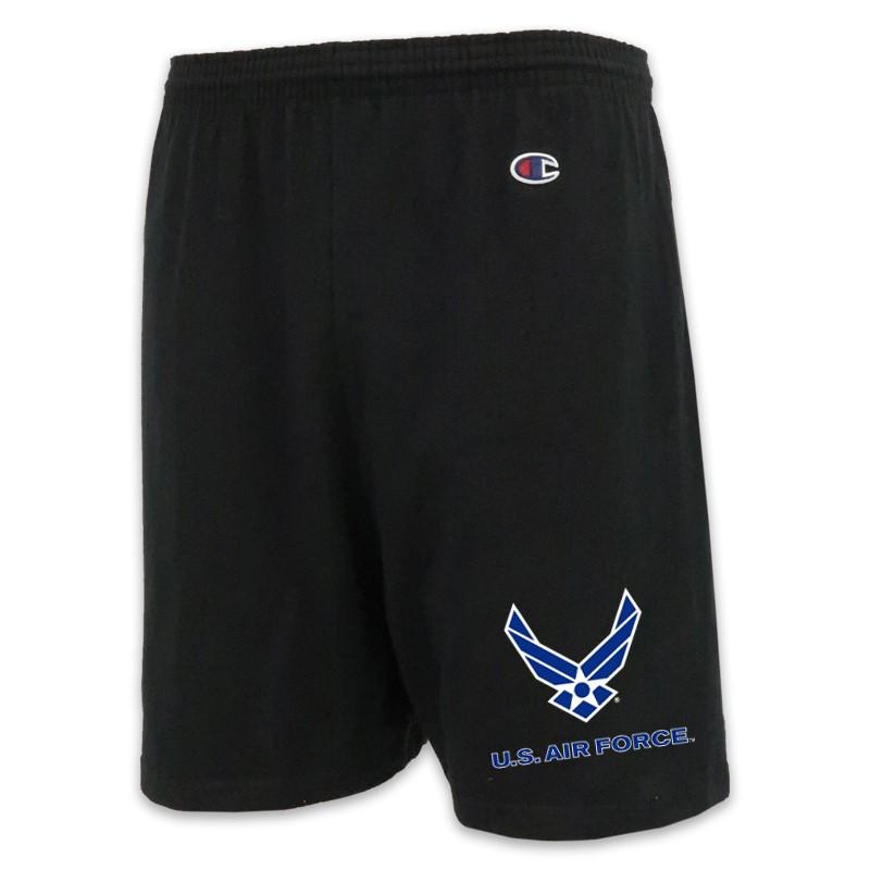 AIR FORCE CHAMPION WINGS LOGO COTTON SHORT (BLACK)