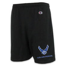 Load image into Gallery viewer, AIR FORCE CHAMPION WINGS LOGO COTTON SHORT (BLACK)