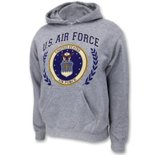 Load image into Gallery viewer, AIR FORCE LAUREL LEAF HOODED SWEATSHIRT 2