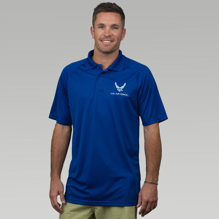 AIR FORCE PERFORMANCE POLO (ROYAL) 3