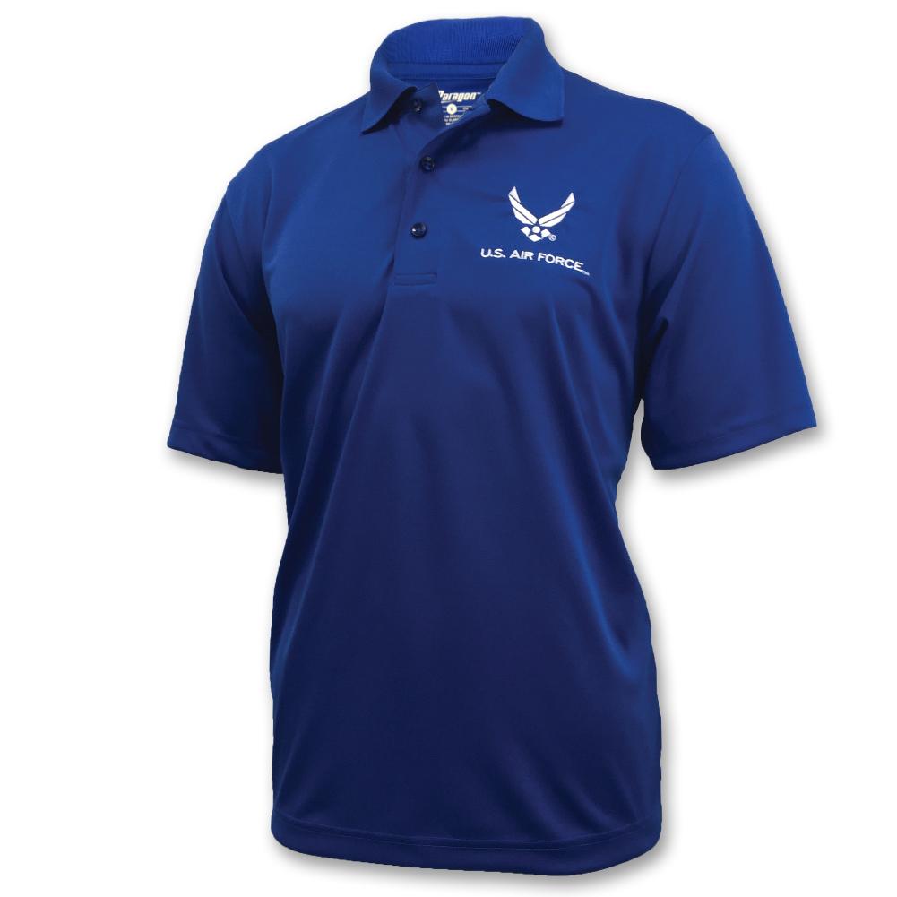 AIR FORCE PERFORMANCE POLO (ROYAL) 4