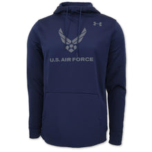 Load image into Gallery viewer, AIR FORCE UNDER ARMOUR FLY FIGHT WIN ARMOUR FLEECE HOOD (NAVY) 1