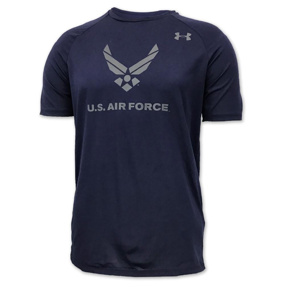 Air Force Under Armour Fly Fight Win Tech T-Shirt (Navy)