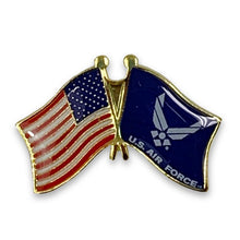 Load image into Gallery viewer, AIR FORCE USA FLAG LAPEL PIN
